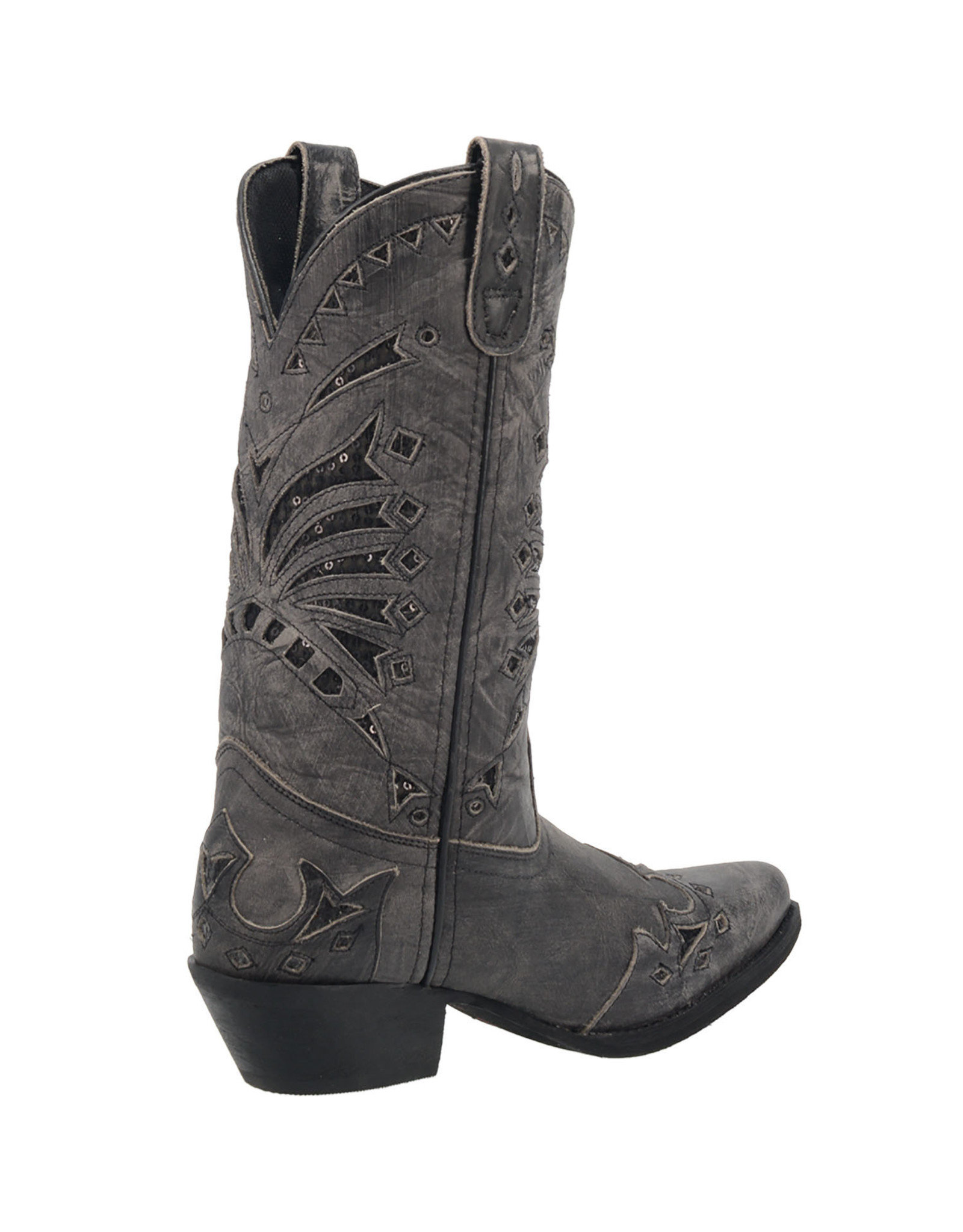 Laredo Laredo Ladies Stevie 52120 Black/Grey Sequin Western Boots Discontinued