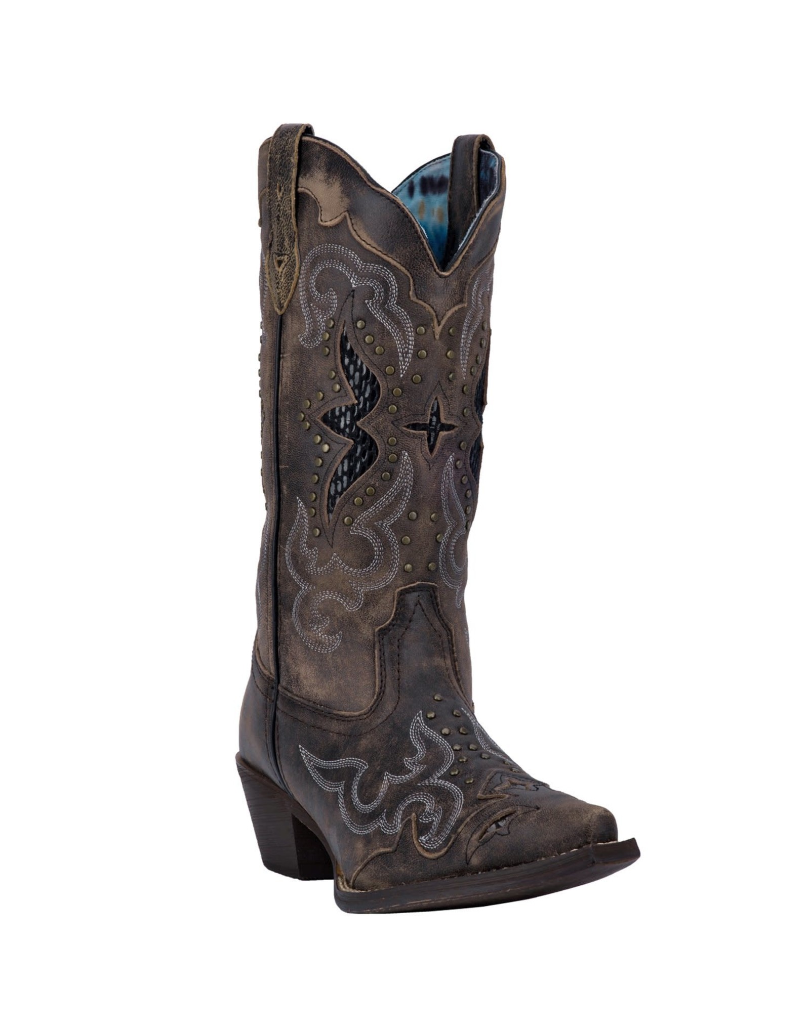 Laredo Laredo Lucretia Ladies Black/Tan 52133 Western Boots