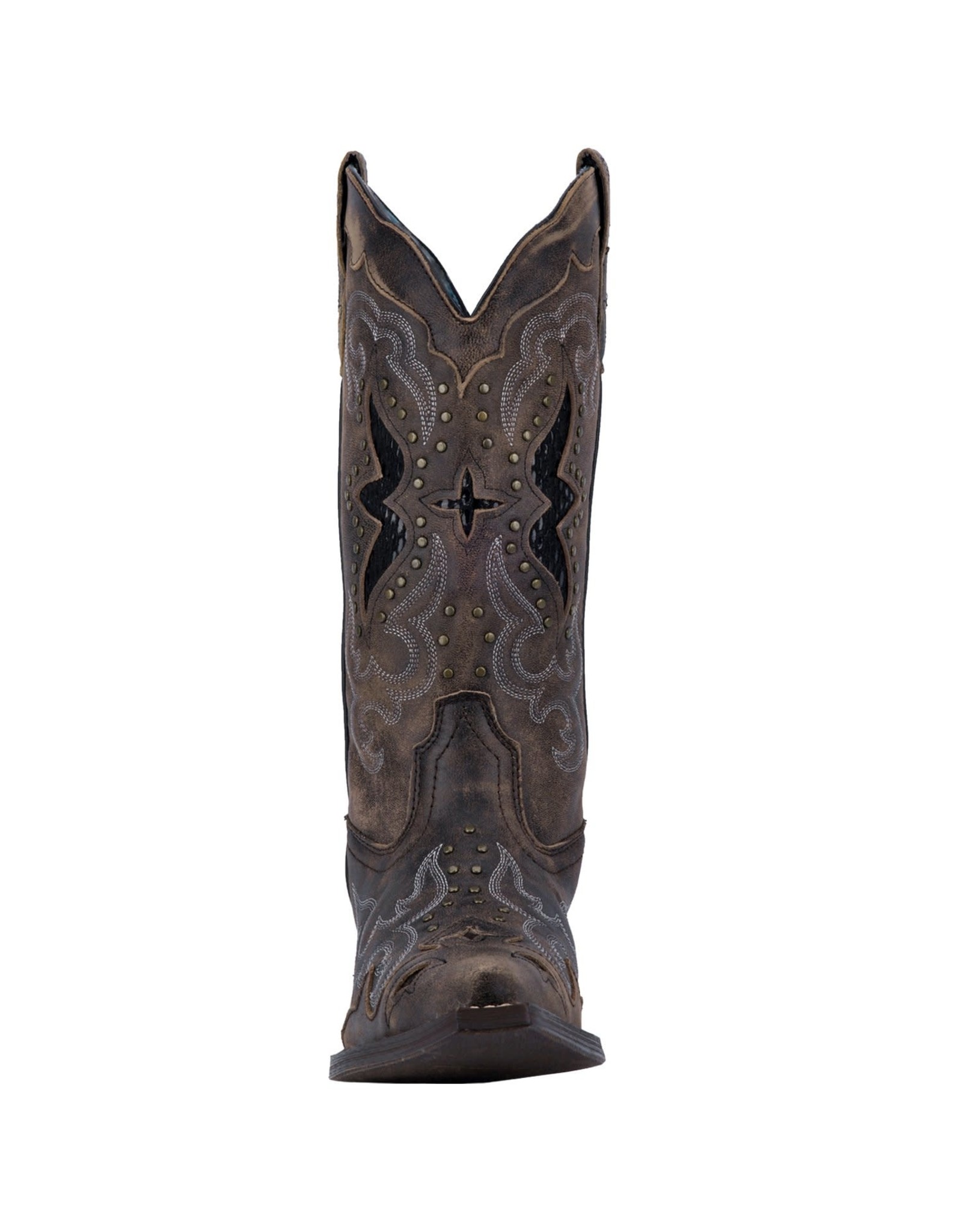 Laredo Laredo Lucretia Ladies Black/Tan 52133 Western Boots