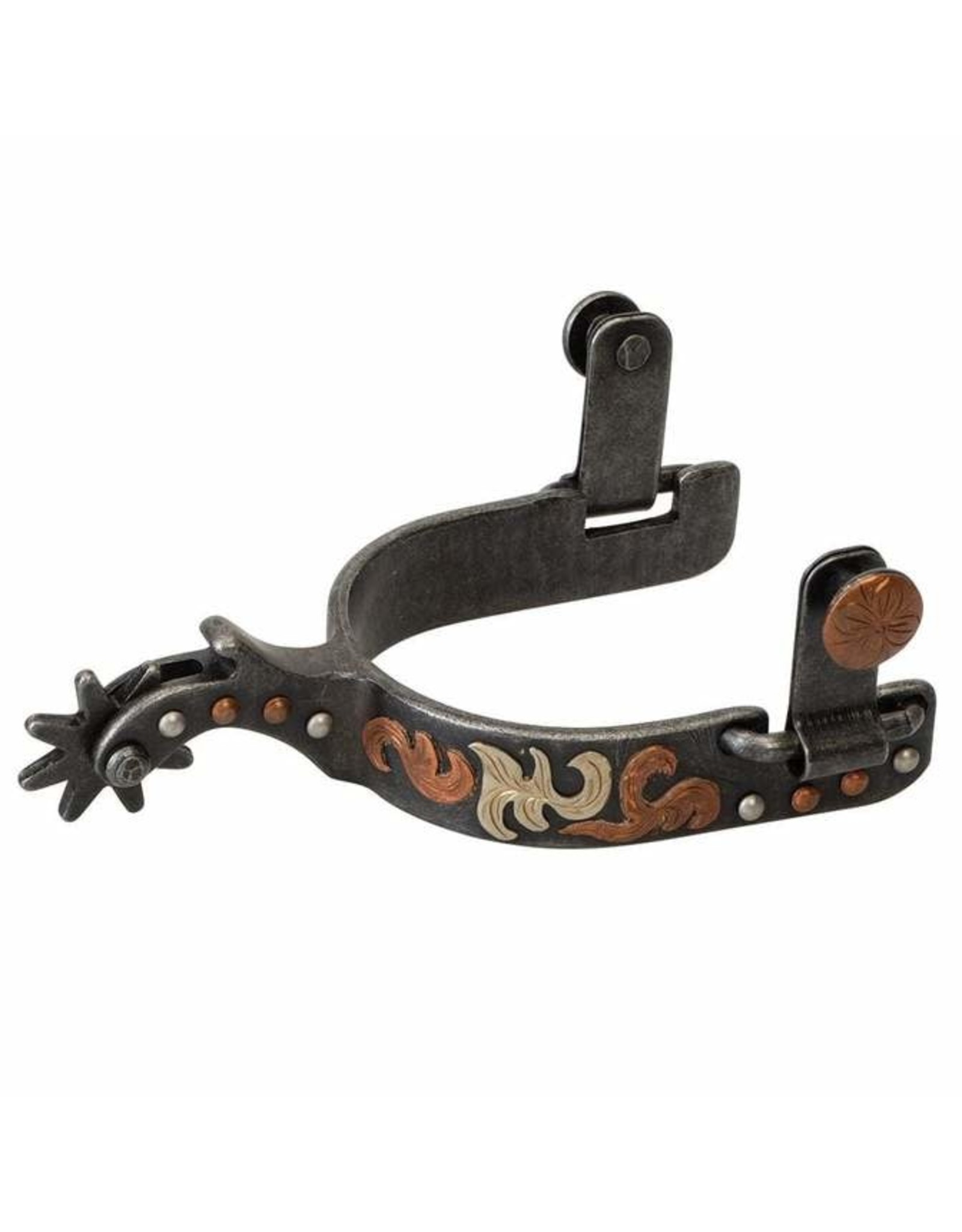 Weaver Weaver Ladies Filigree Buffed Black Spurs 25504-53-12