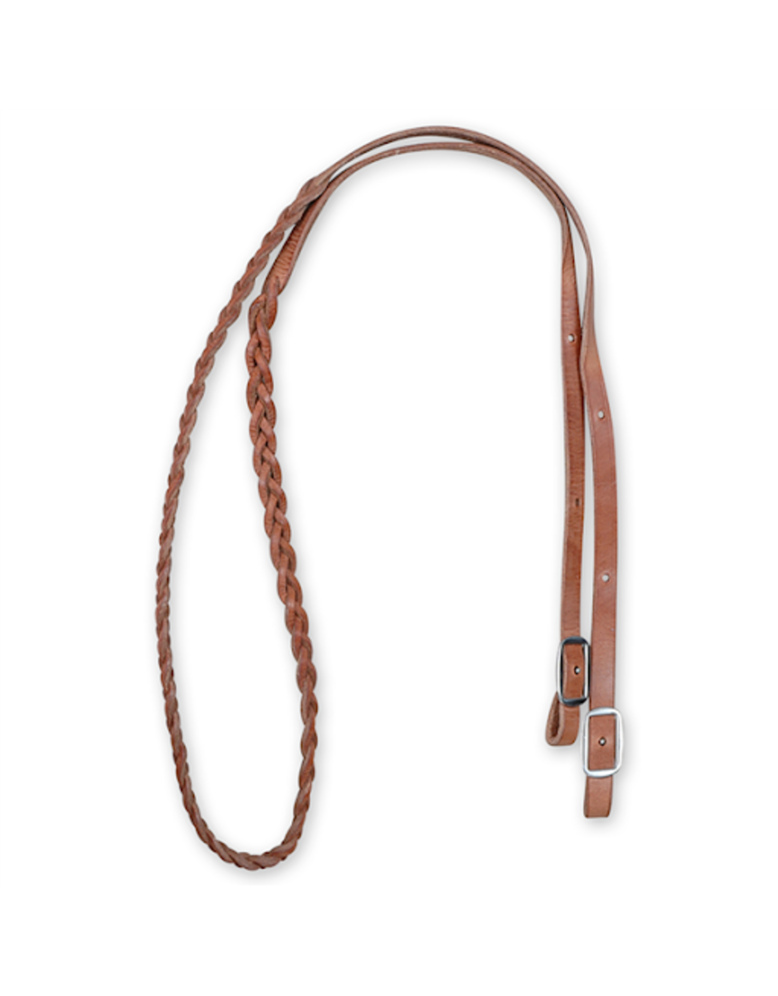 Martin  Herman Oak Leather BRH58B3 5/8" Braided Barrel Racing Reins 3 Plait