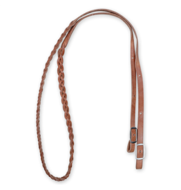 Martin Herman Oak Leather BRH58B3 5/8" Braided Barrel Racing Reins 3 Plait