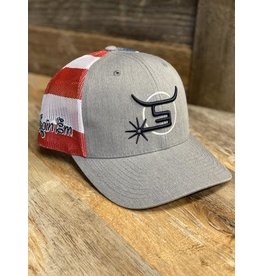 Spin Em "Old Glory" Red/Wh/Bl Logo Cap