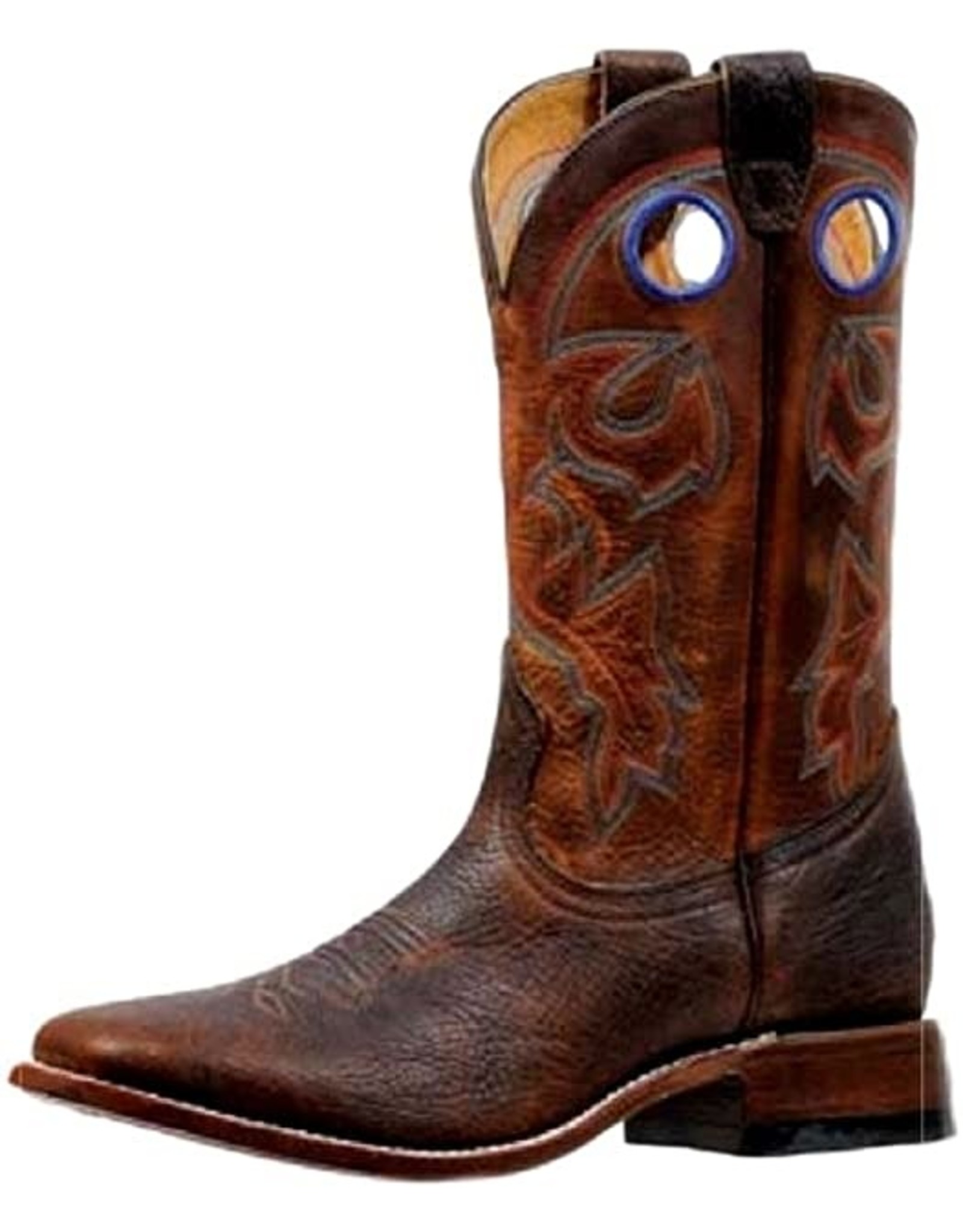 Boulet Men's Brown Wide Square Toe Western Boots 6369 - Nelson Royal's