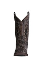 Laredo Ladies Black/Tan Snake Print Inlay 5660 Western Boots