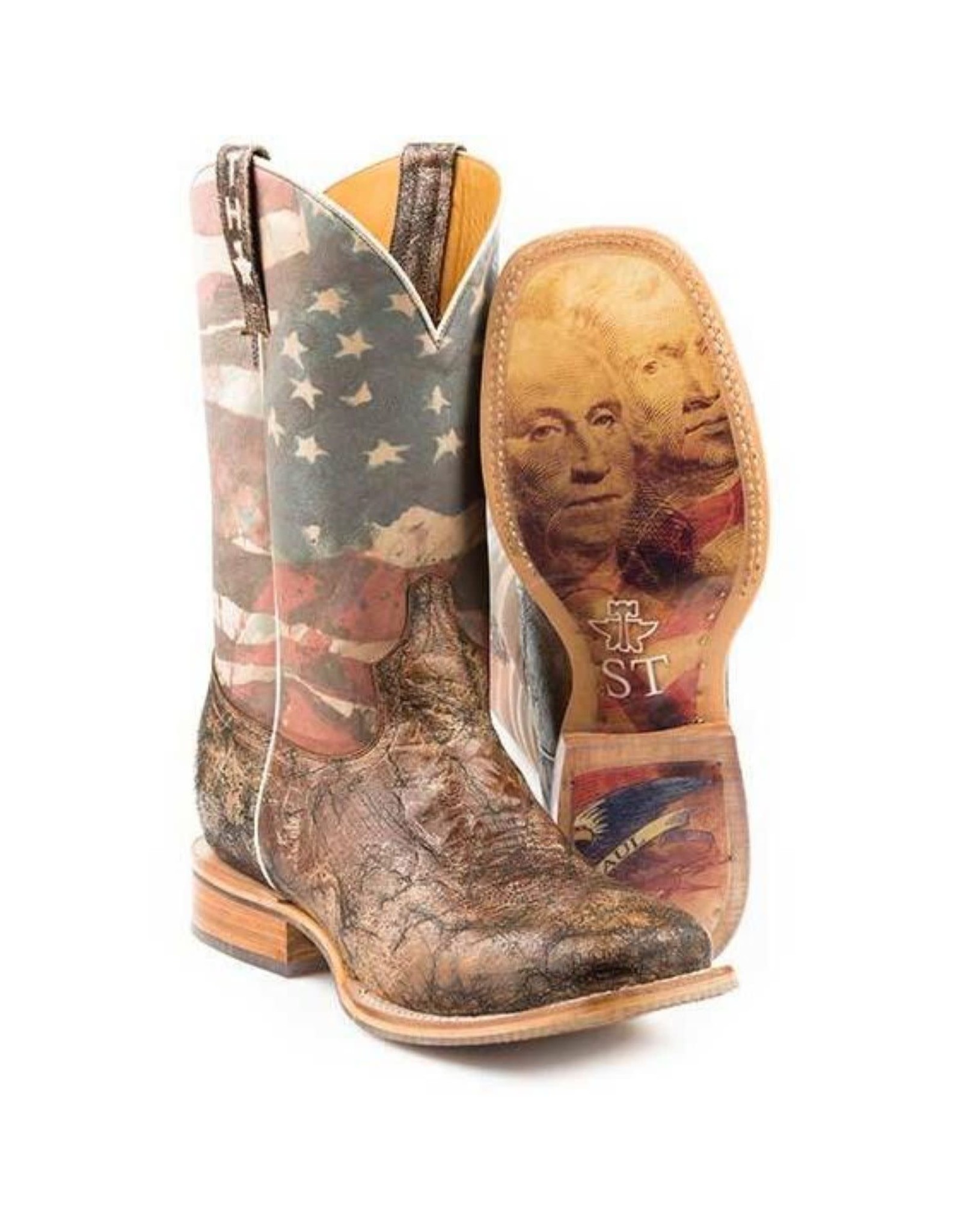 Tin Haul Men's Land of the Free Western Boots 14-020-0077-0386-BR