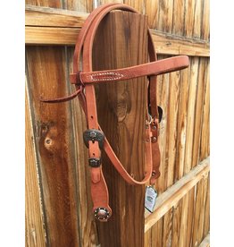 NRCustom Copper Floral Buckle H353 Headstall