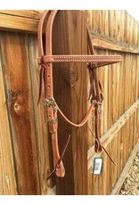 NRCustom Browband Headstall H1301 with Stainless Floral Buckle NRCustom Browband Headstall H1301 with Stainless Floral Buckle