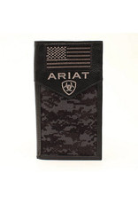 Ariat Black Patriot Rodeo Wallet A3536401