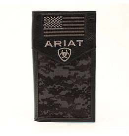 Ariat Black Patriot Rodeo Wallet A3536401