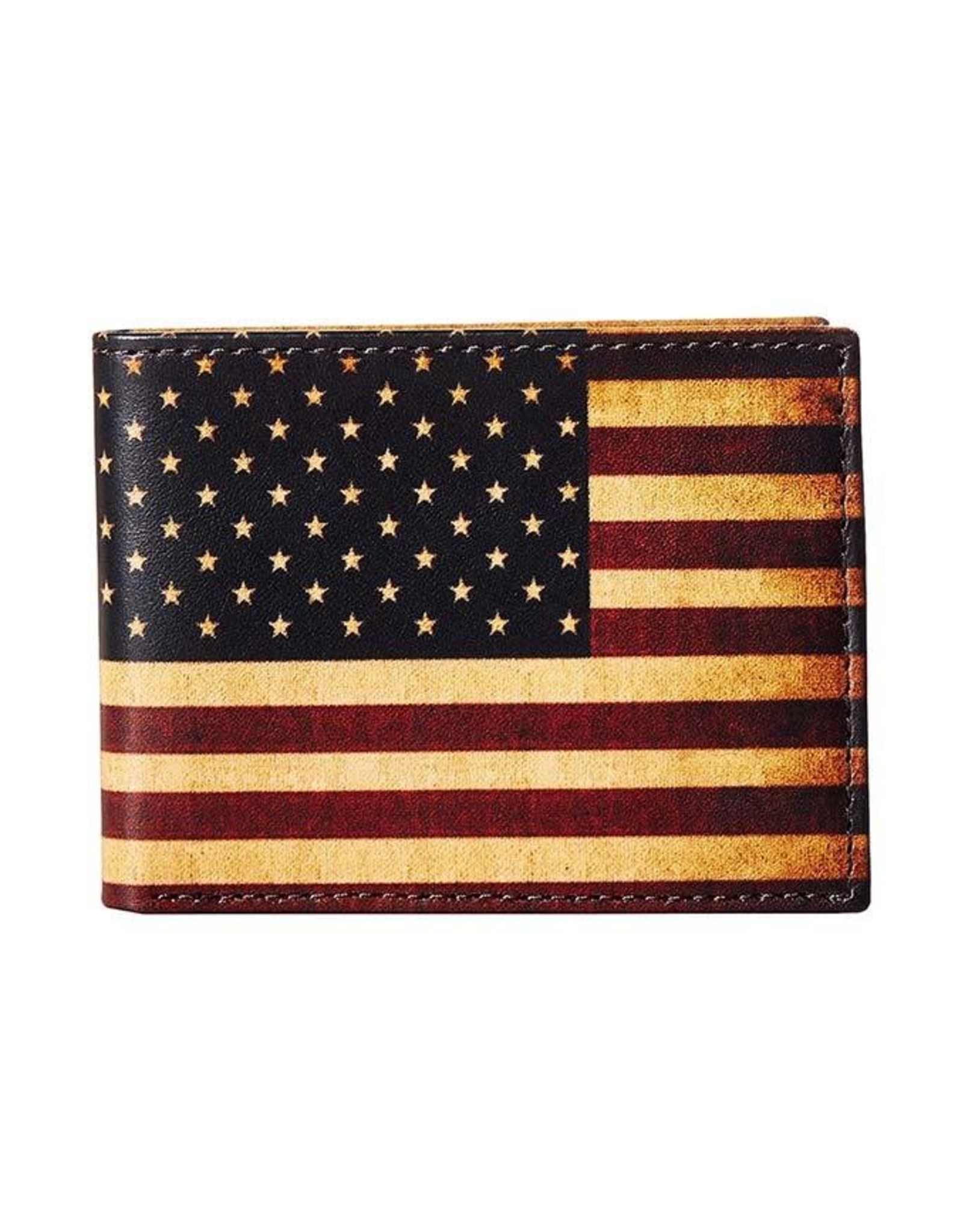 Nocona Nocona Rustic Flag Bifold Wallet N5416697