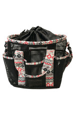 Weaver Weaver Mesh Grooming Bag 65-2053-P19 Blk/Crimson Aztec
