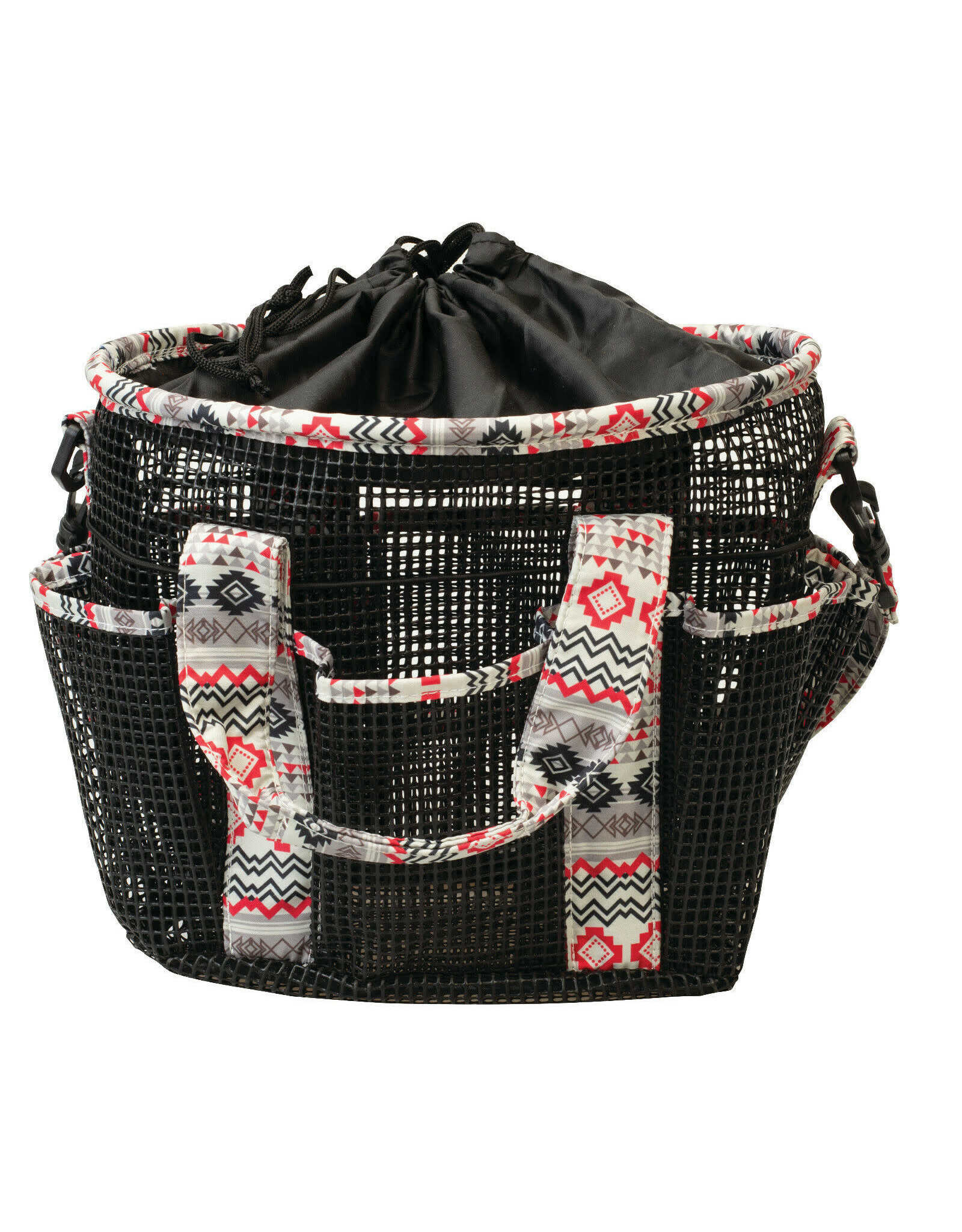 Weaver Weaver Mesh Grooming Bag 65-2053-P19 Blk/Crimson Aztec