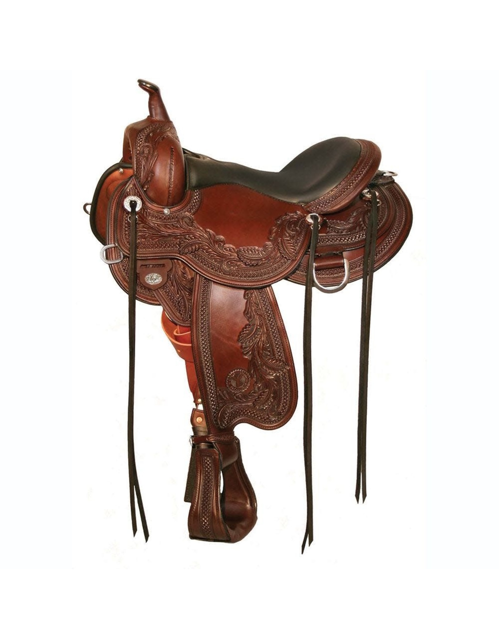 Circle Y Julie Goodnight Wind River Trail Saddle 1750-1701-05 17" Seat, Wide Tree