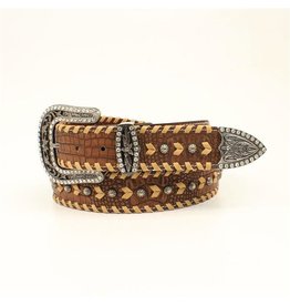 Nocona Women's Croc Print Buckstitch Belt N3411402