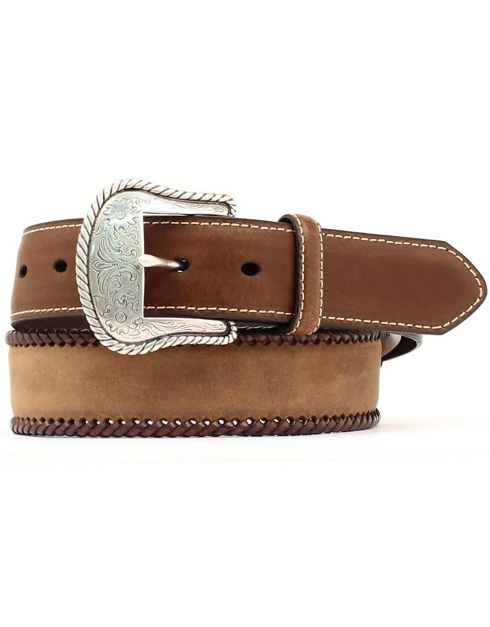 Nocona Nocona Distressed Whip Stitch Concho Belt N2475644 DISC.