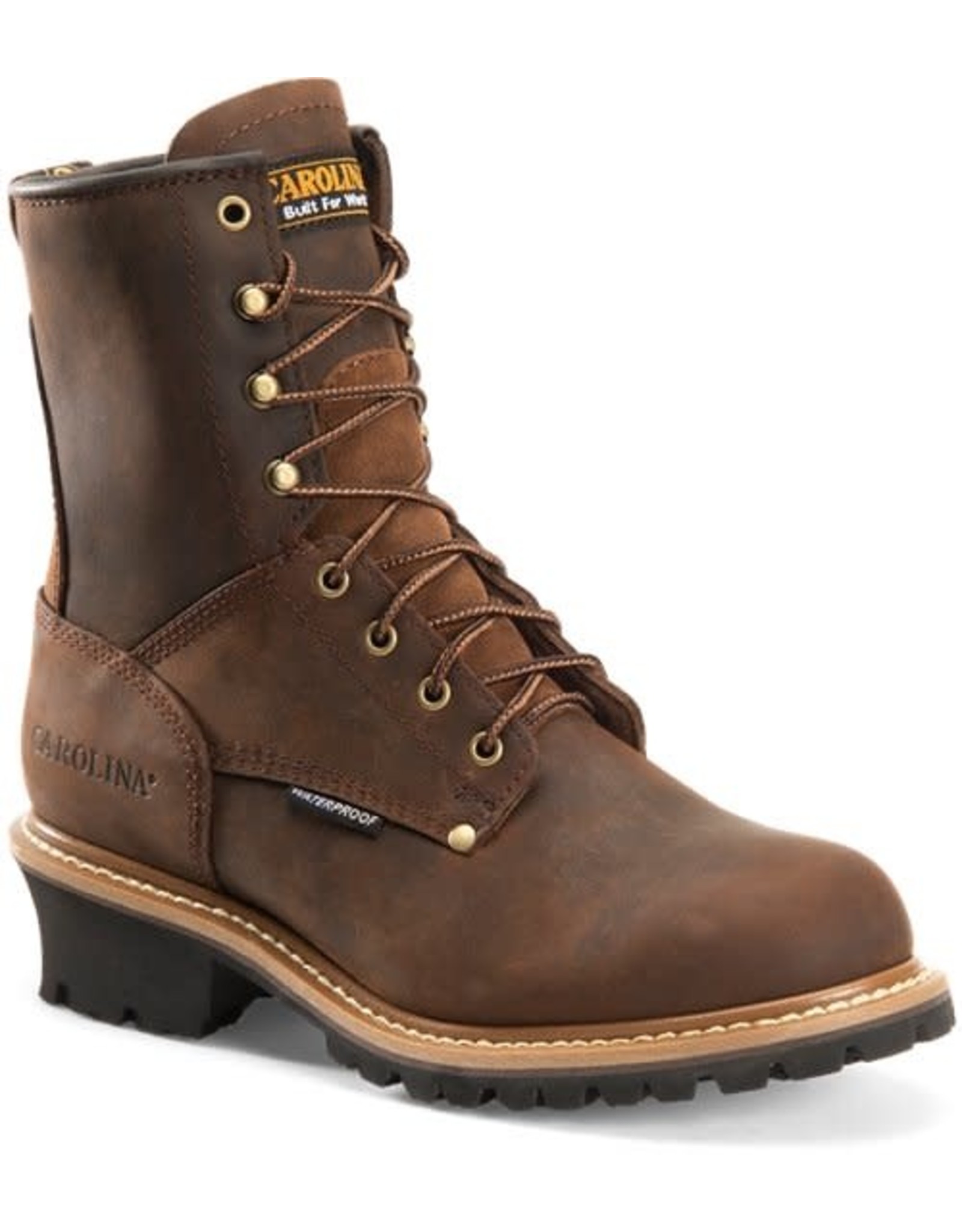 Carolina Men's Elm 8" Waterproof Logger CA8821 Soft Toe Work Boots