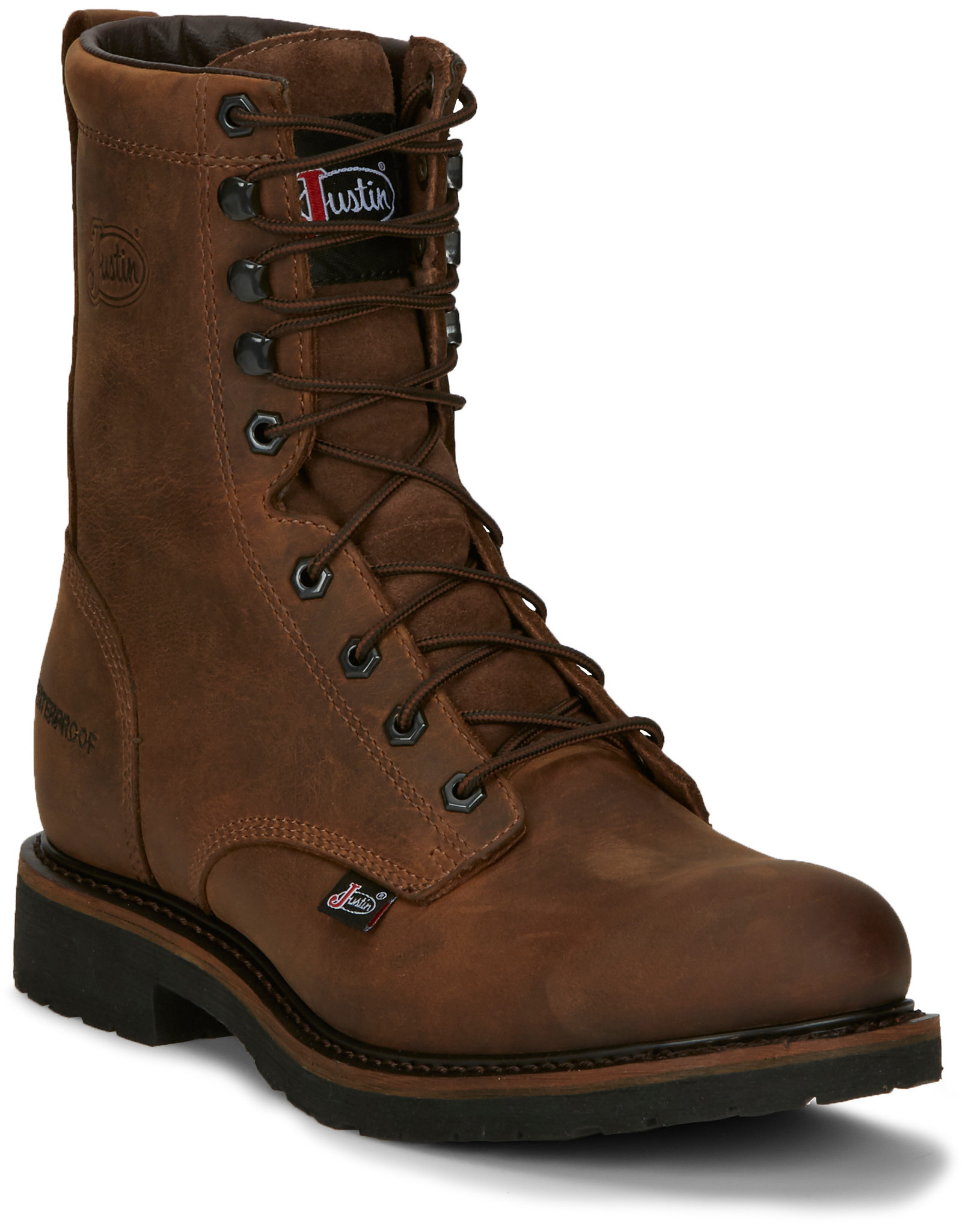 Justin Men's 8” Drywall SE960 Waterproof Soft Toe Work Boots
