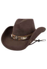 Bullhide Bullhide Skynard Chocolate Felt 0445CH Cowboy Hat