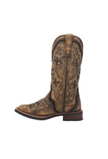 Laredo Laredo Ladies Bouquet 5844 Honey Inlaid Western Boots