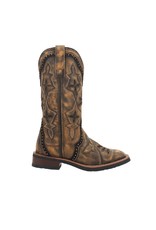 Laredo Laredo Ladies Bouquet 5844 Honey Inlaid Western Boots