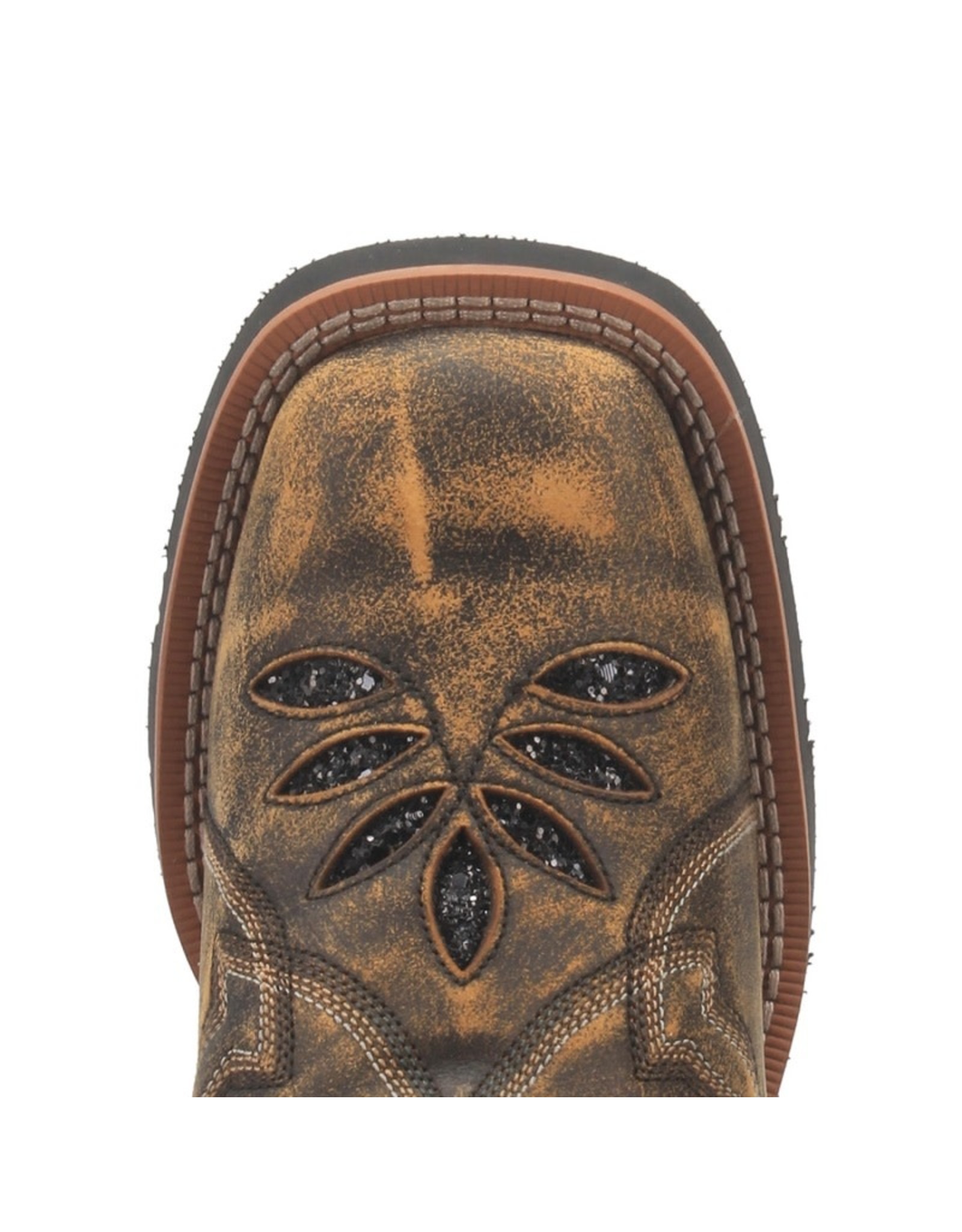 Laredo Laredo Ladies Bouquet 5844 Honey Inlaid Western Boots