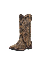 Laredo Laredo Ladies Bouquet 5844 Honey Inlaid Western Boots