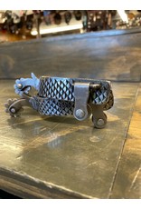 Chase Combs Leather Chase Combs Leather Antiqued Stainless Steel Rasp Finish Spurs