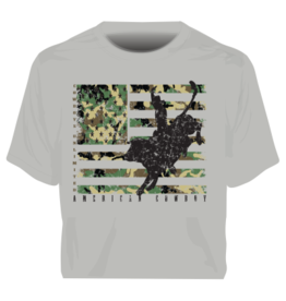 Moss Bros Kids "Camo Bull" KDS-5005 Heather Grey Tee