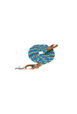 Weaver Weaver 8ft Poly 3/8" 35-2027-B17 Lime Zest/Purple Jazz/Hurricane Blue Roping Reins
