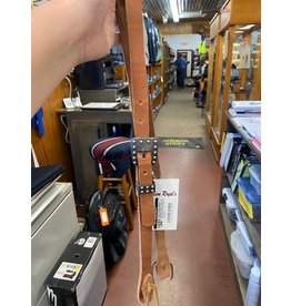Chase Combs Leather Chase Combs Leather Harness Leather Cast Iron Stud Detail Buckle Split Ear Headstall