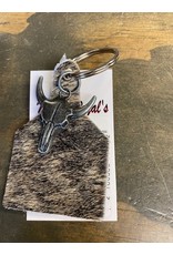 Chase Combs Leather Chase Combs Leather Hair-On Large Steerhead Keychain