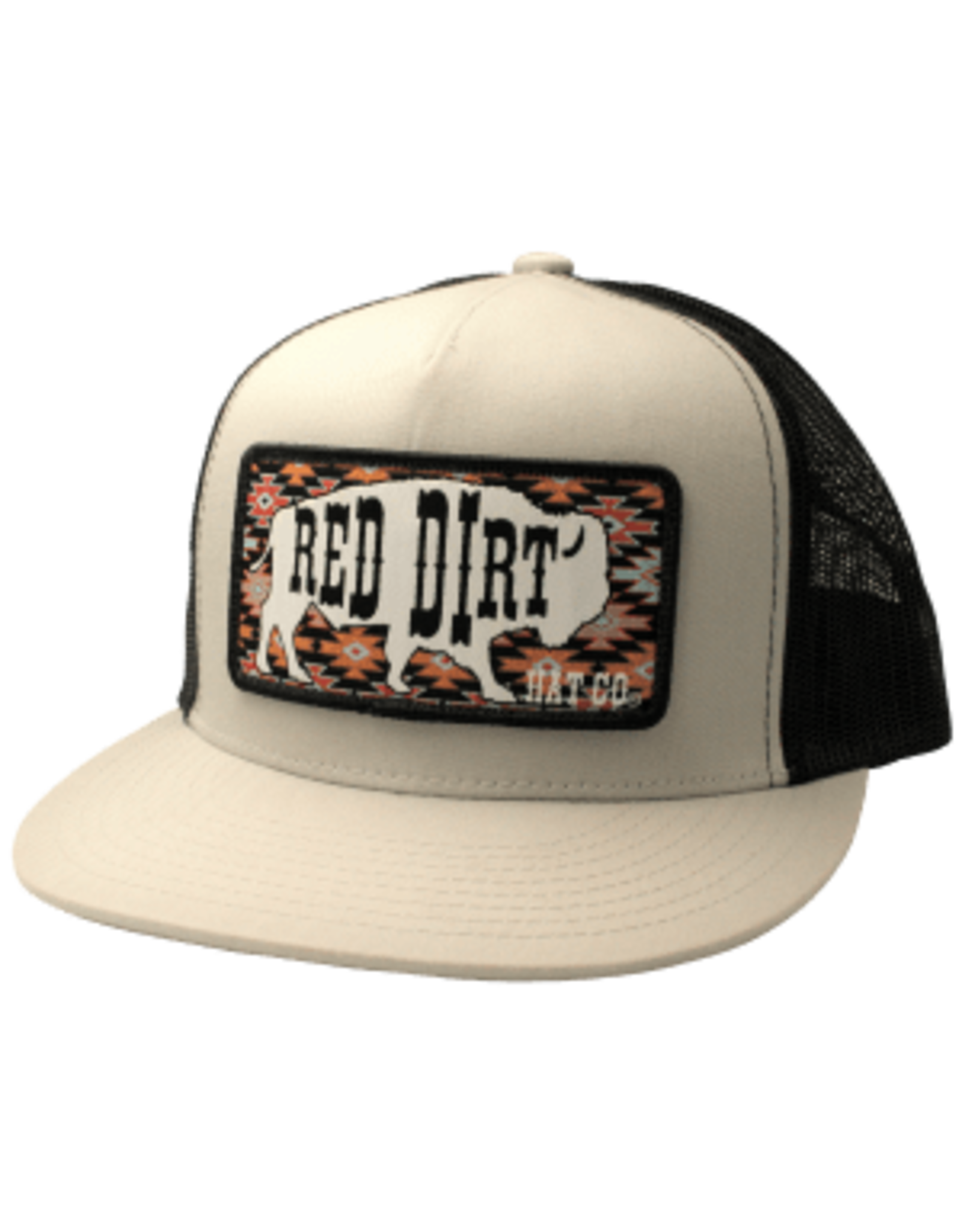 Red Dirt Hat Company Great White Buffalo Silver/ Black 5 Panel RDHC96 Snapback Cap