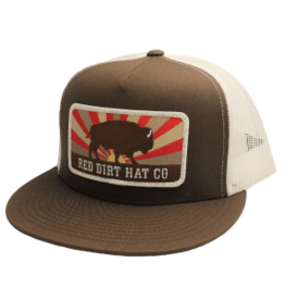 Red Dirt Hat Company Keep Roaming Brown/ White 5-Panel RDHC89 Snapback Cap