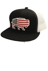 Red Dirt Hat Company USA Buffalo Black/White Youth RDHCY5 Cap