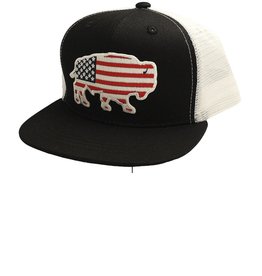 Red Dirt Hat Company USA Buffalo Black/White Youth RDHCY5 Cap