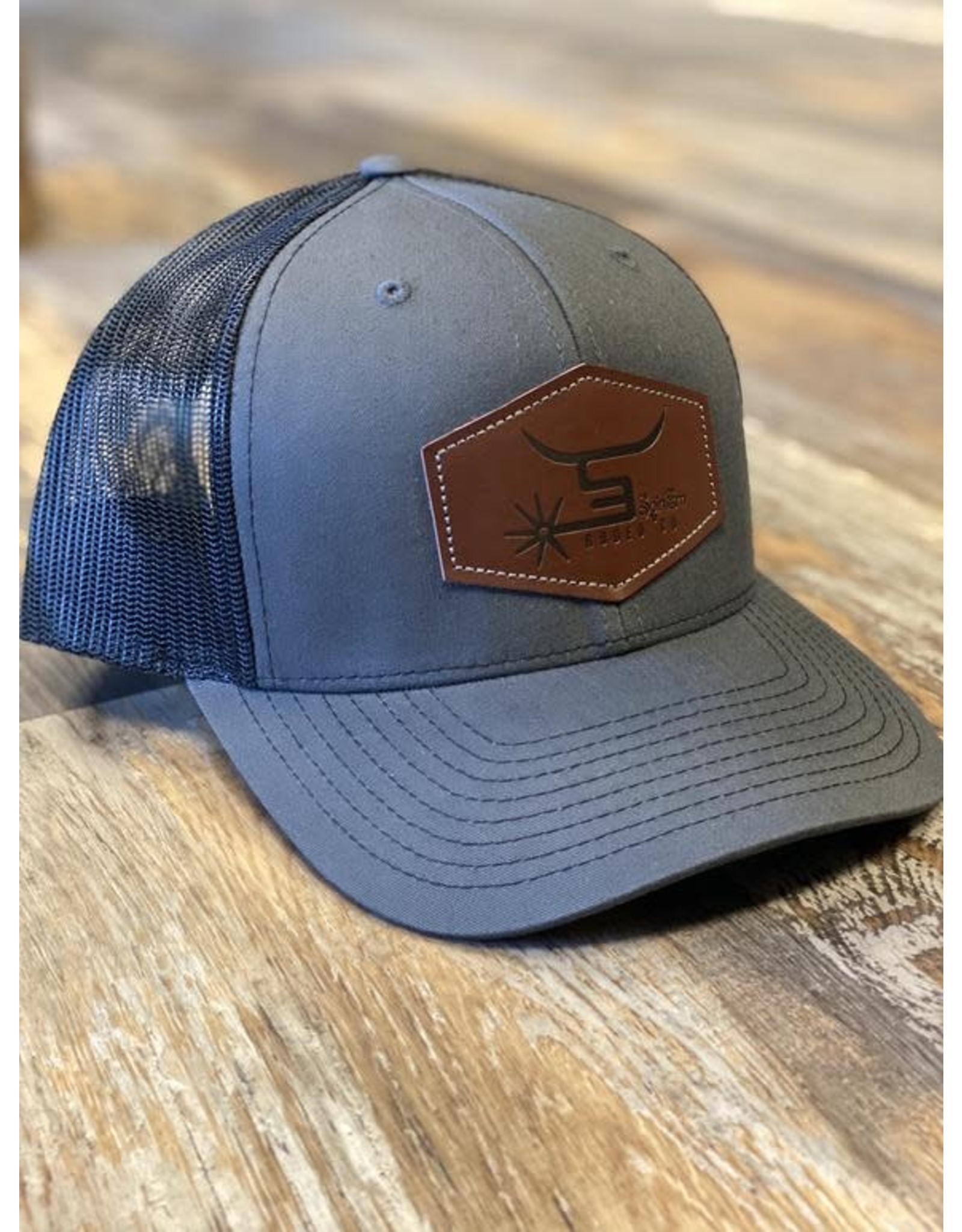 Spin Em Spin Em "Branded II" Leather Patch Cap