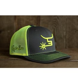 Spin Em Spin Em "Bolt" Safety Yellow/Charcoal Cap