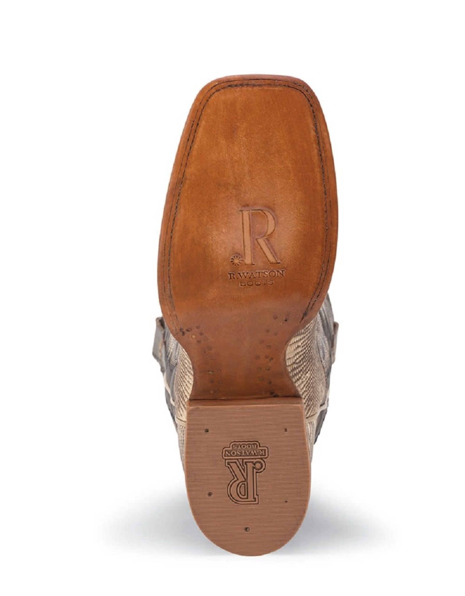 R. Watson Men's Natural Ring Lizard RW7900-2 Exotic Western Boots