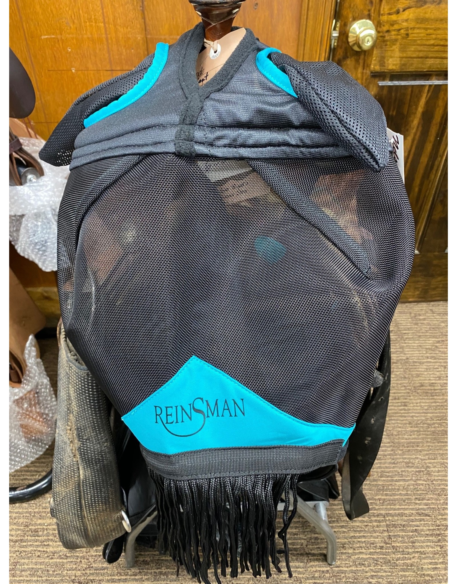 Reinsman Guardian Fly Mask With Ears and Nose F103 Light Blue