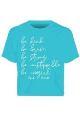 Moss Bros Ladies "Be Cowgirl" CH-1926 Neon Blue T-Shirt