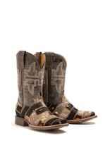 Tin Haul Tin Haul Ladies Furrlicious 14-021-0007-1446 BR with Farm & Ranch Sole Western Boots