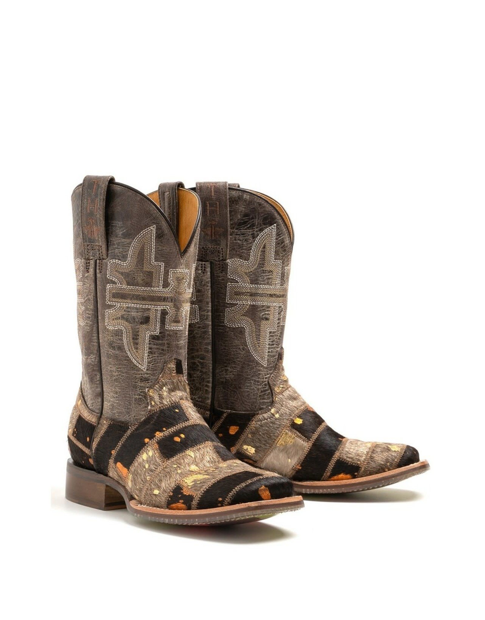 Tin Haul Tin Haul Ladies Furrlicious 14-021-0007-1446 BR with Farm & Ranch Sole Western Boots