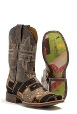 Tin Haul Ladies Furrlicious 14-021-0007-1446 BR with Farm & Ranch Sole Western Boots