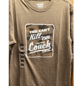 Catchin' Deers Old School Camo Can’t Kill Em on the Couch CD-GTF2113 T-Shirt