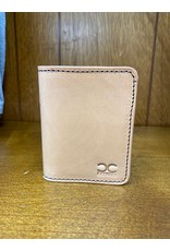 Chase Combs Leather Chase Combs Leather Smooth Tan Branded Leather Bifold Wallet