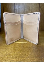 Chase Combs Leather Chase Combs Leather Smooth Tan Branded Leather Bifold Wallet