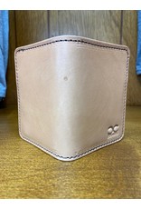 Chase Combs Leather Chase Combs Leather Smooth Tan Branded Leather Bifold Wallet