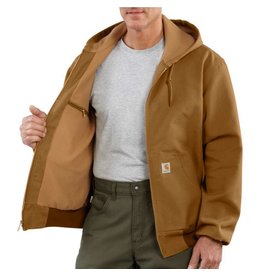 Carhartt Men's Thermal-Lined Brown J131-211 Hooded Jacket