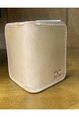Chase Combs Leather Chase Combs Leather Smooth Tan Minimalist Branded Leather Bifold Wallet
